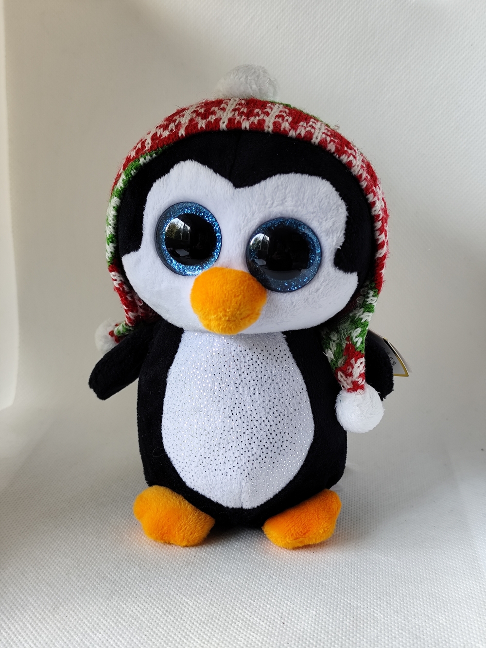 4/$50⭐️Ty Beanie Boos Penelope The Penguins With The Winter Hat NWT